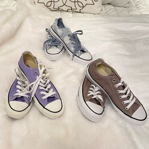 CONVERSE ALL STAR SET OF THREE PAIRS OF SHOES